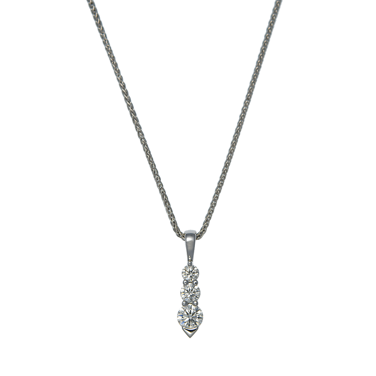 K18WG ダイヤモンド ネックレス 品番n21-292 K18WG ダイヤモンド ネックレス 品番n21-292
